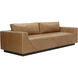 Anakin Dark Brown / Tuscany Cognac Leather Sofa
